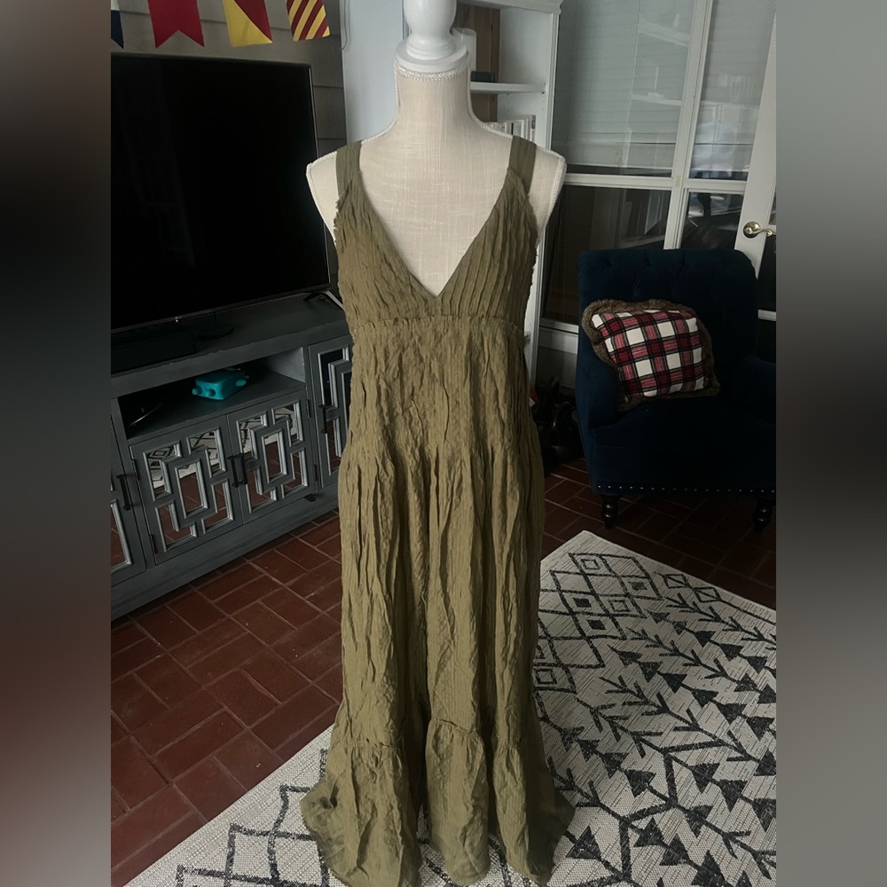 Green Free People Maxi Dress